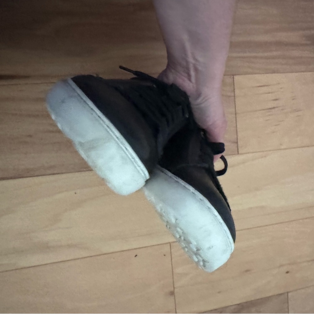 Birkenstock bend low Black Leather Low-Top Sneakers with Off-White Sole cork. - Picture 5 of 6